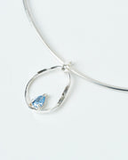 Choker Mare piedra azul