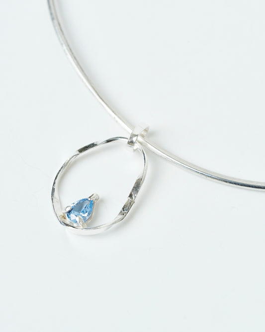 Choker Mare piedra azul