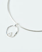 Choker Mare piedra blanca
