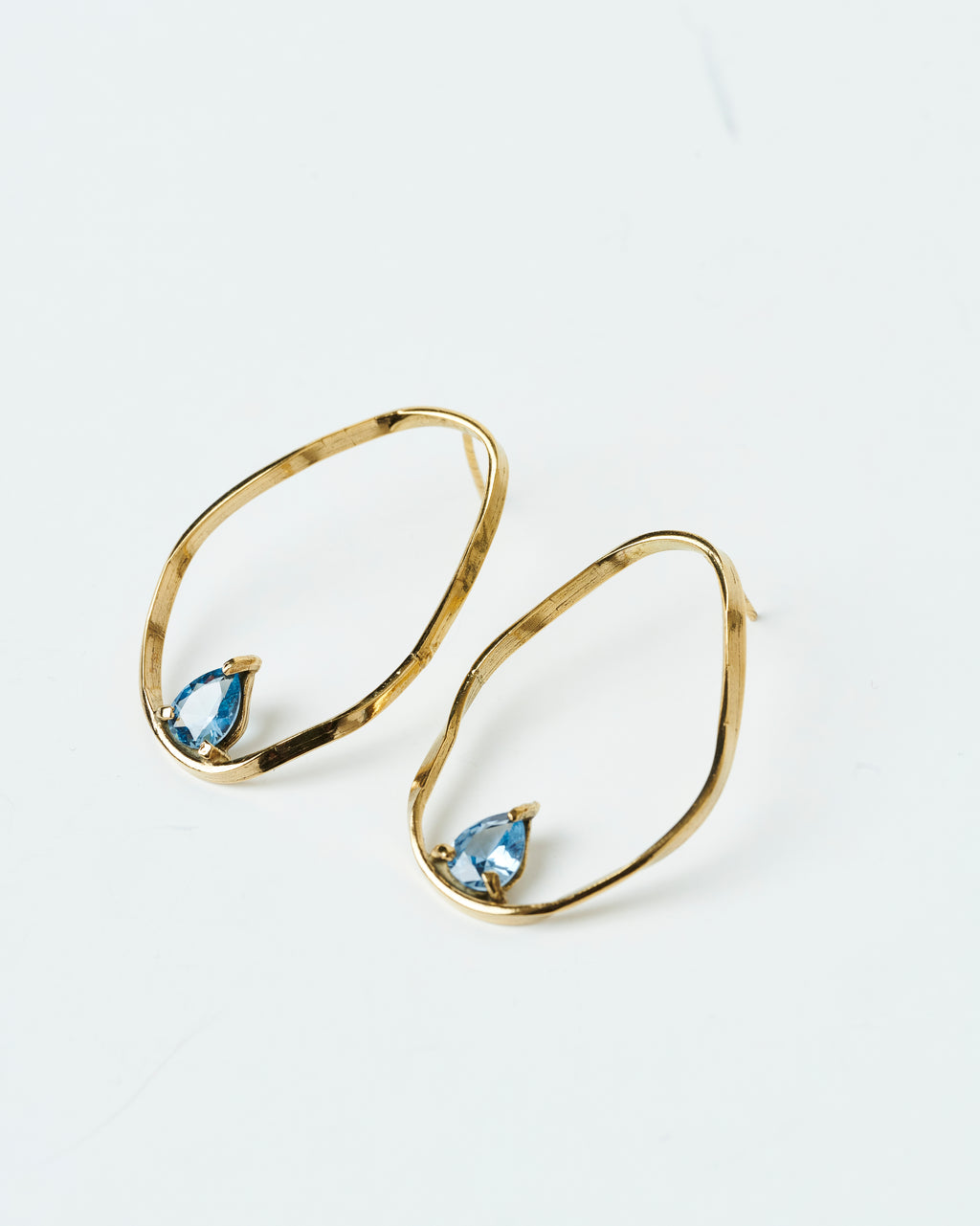 Aros Fiore azul - Enchapados