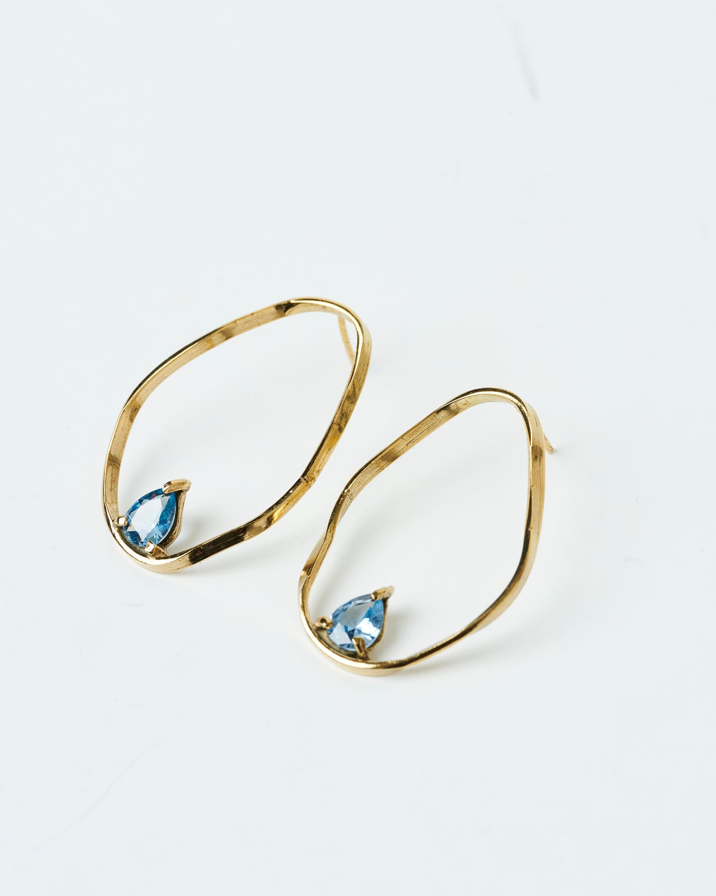 Aros Fiore azul - Enchapados