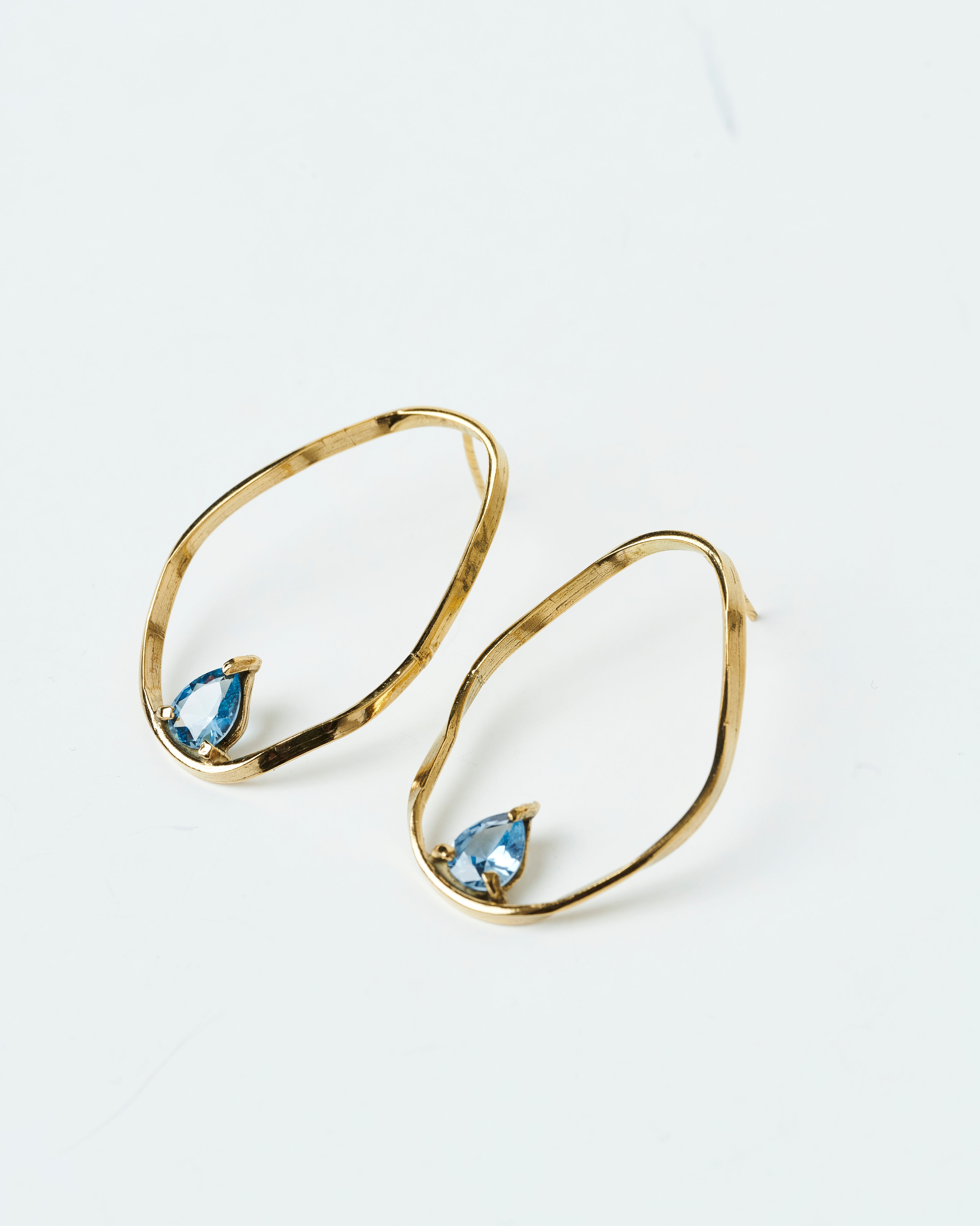 Aros Fiore azul - Enchapados