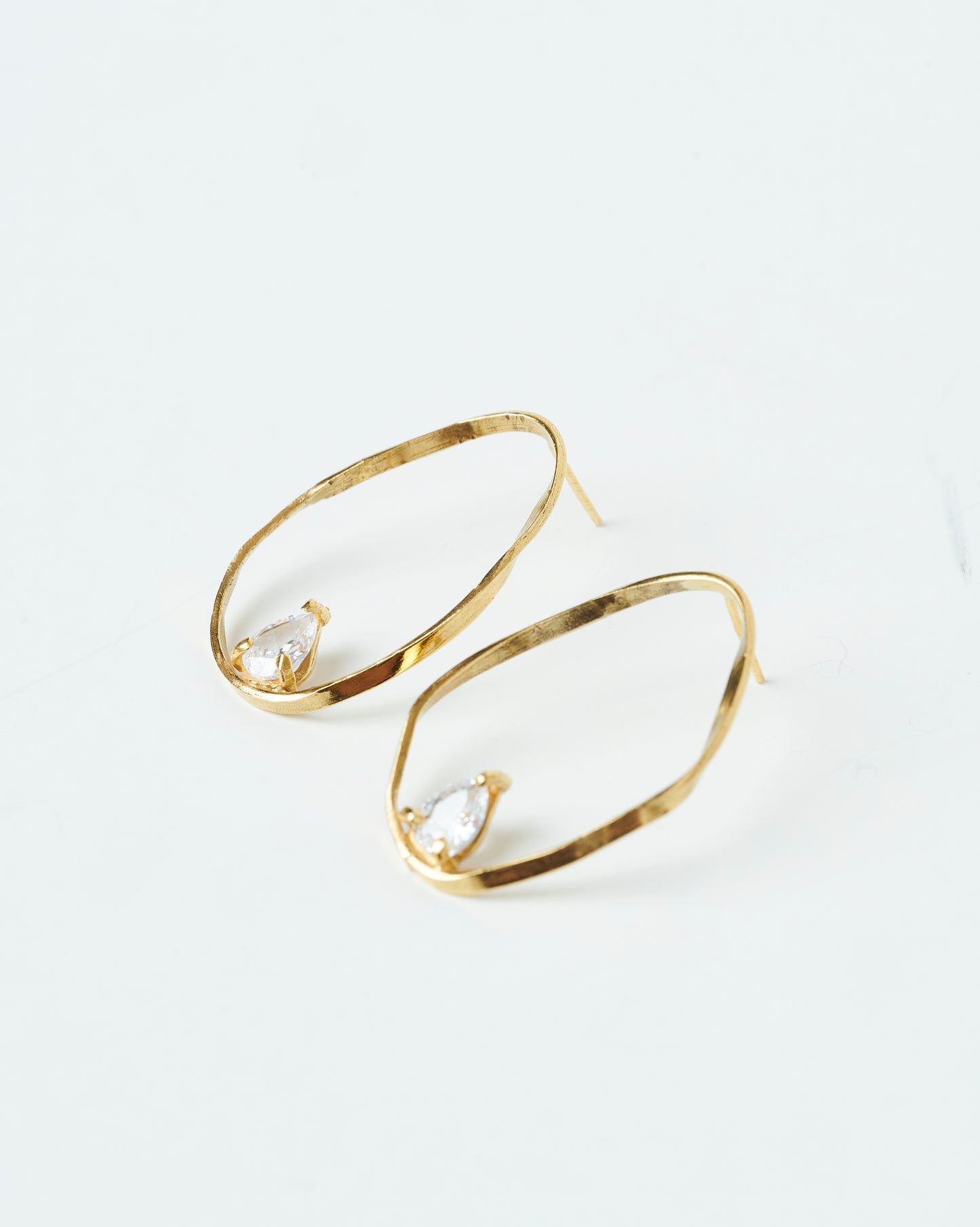 Aros Fiore blanco - Enchapados