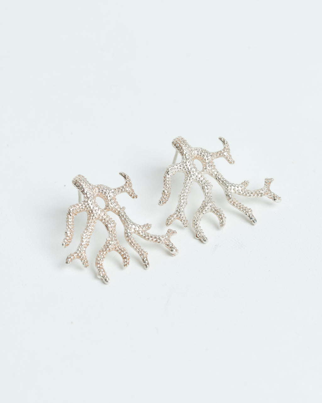 Aros Coral Plata