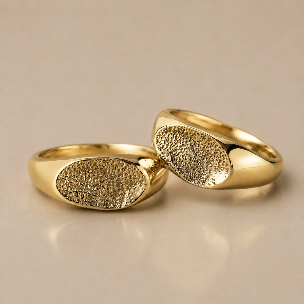 Pack 2 anillos enchapados