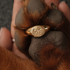 Anillo Huella Enchapado en Oro