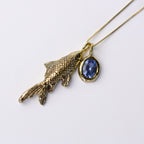 Collar pez enchapado