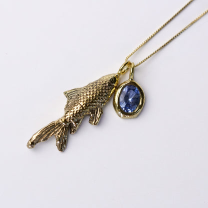 Collar pez enchapado