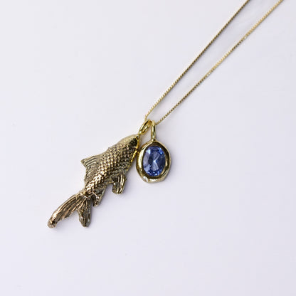 Collar pez enchapado