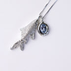 Collar pez plata