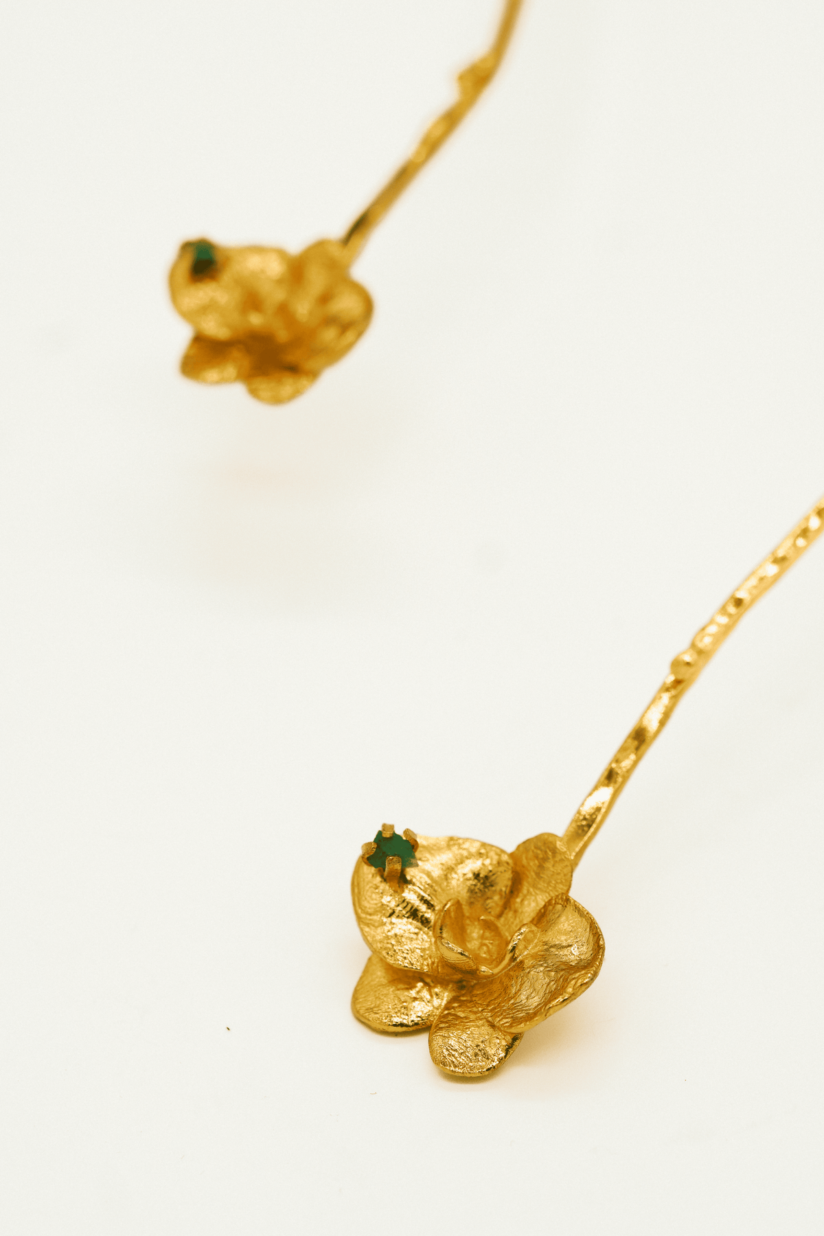 Collar Orquídea - esmeralda