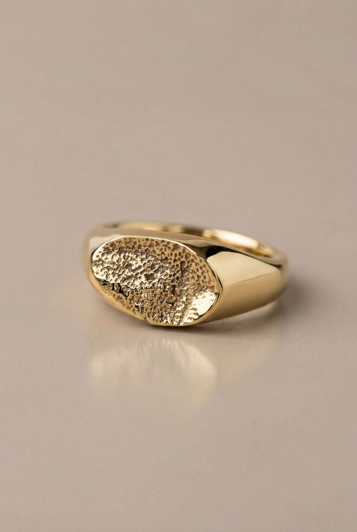 Anillo Huella Enchapado en Oro