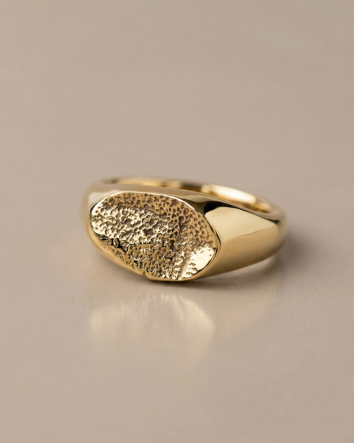 Anillo Huella Enchapado en Oro