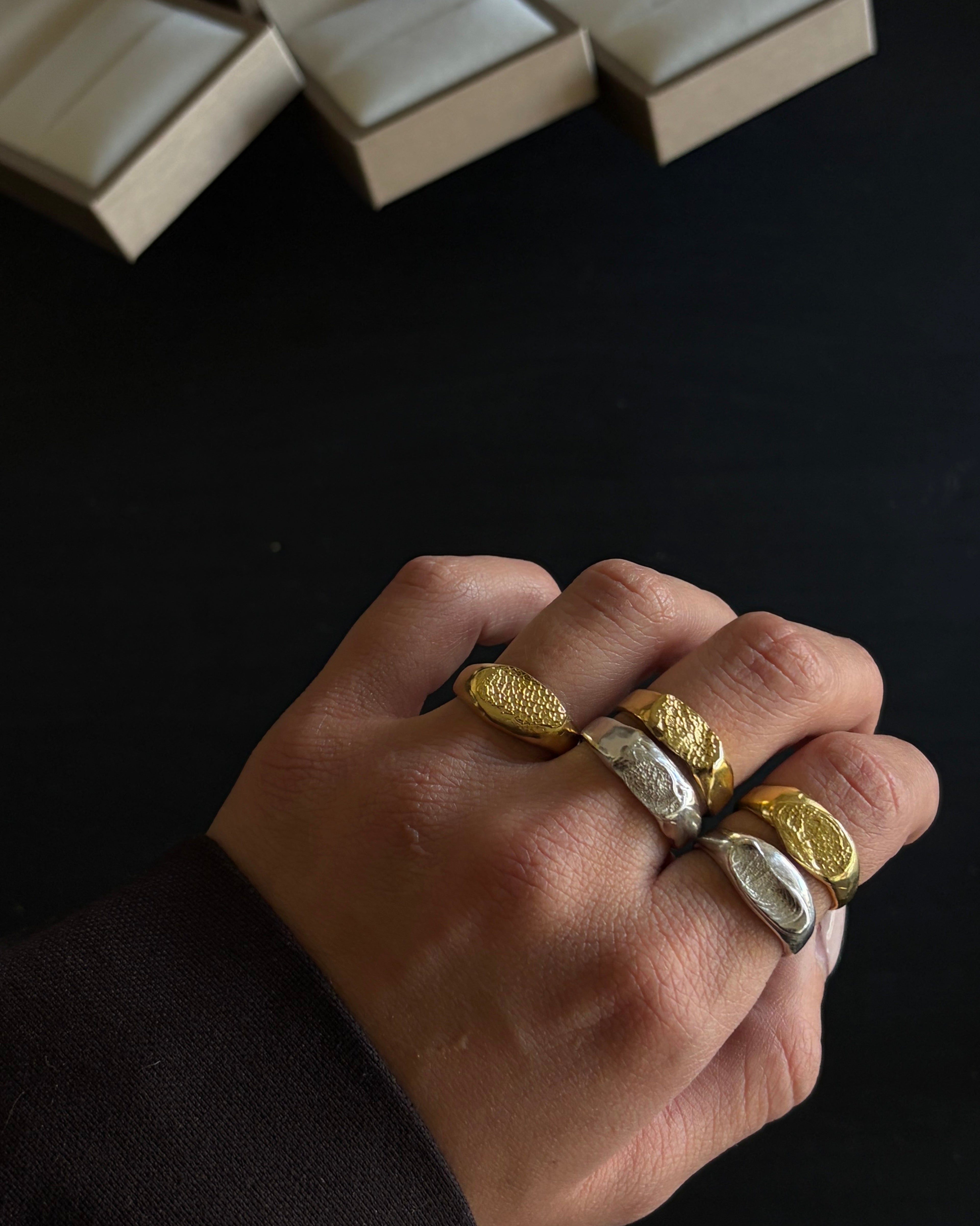 Anillo Huella plata