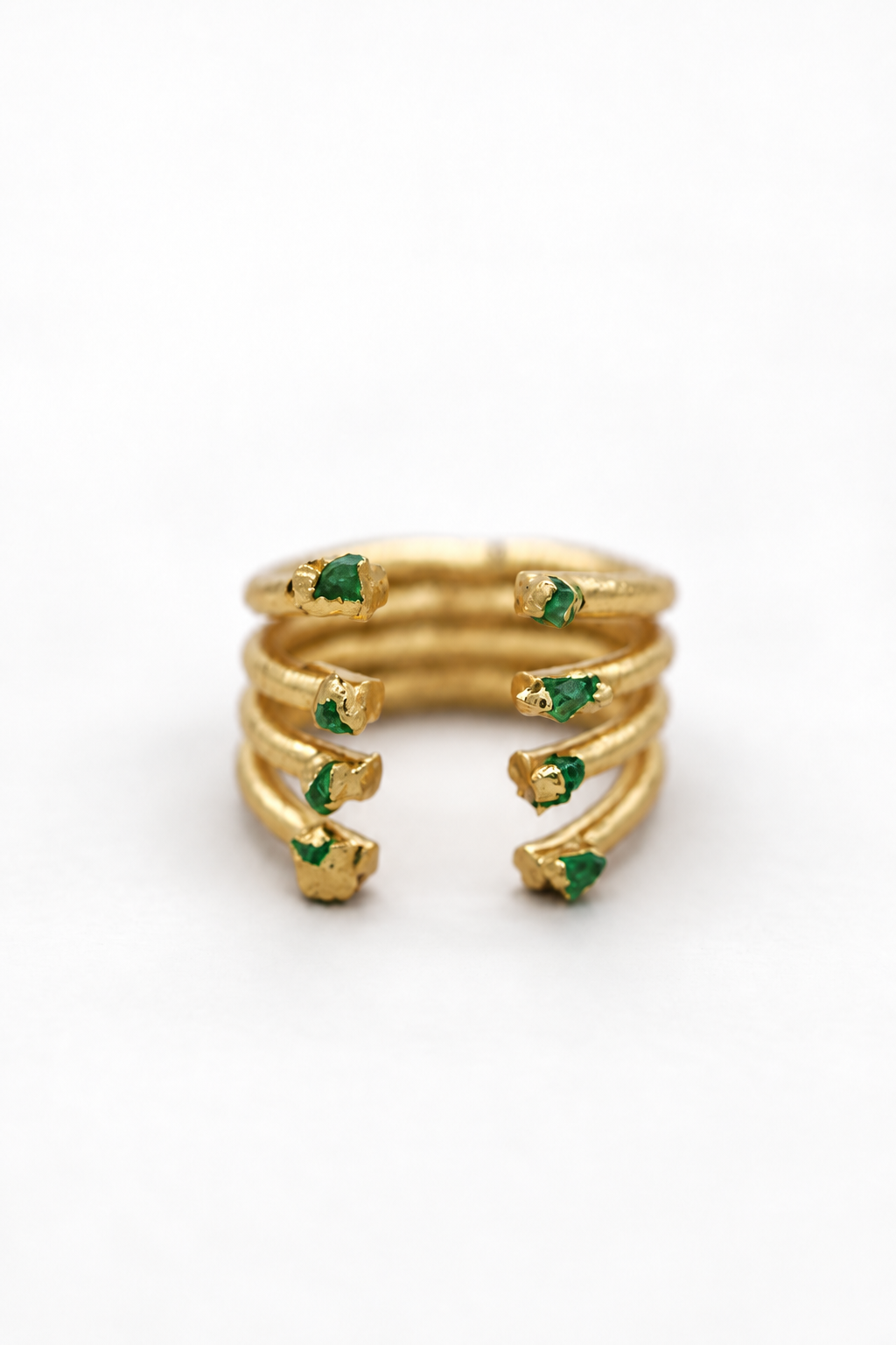 Anillo Raíz - esmeralda