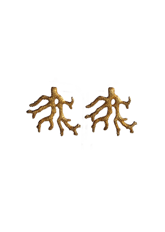 Aros Coral oro