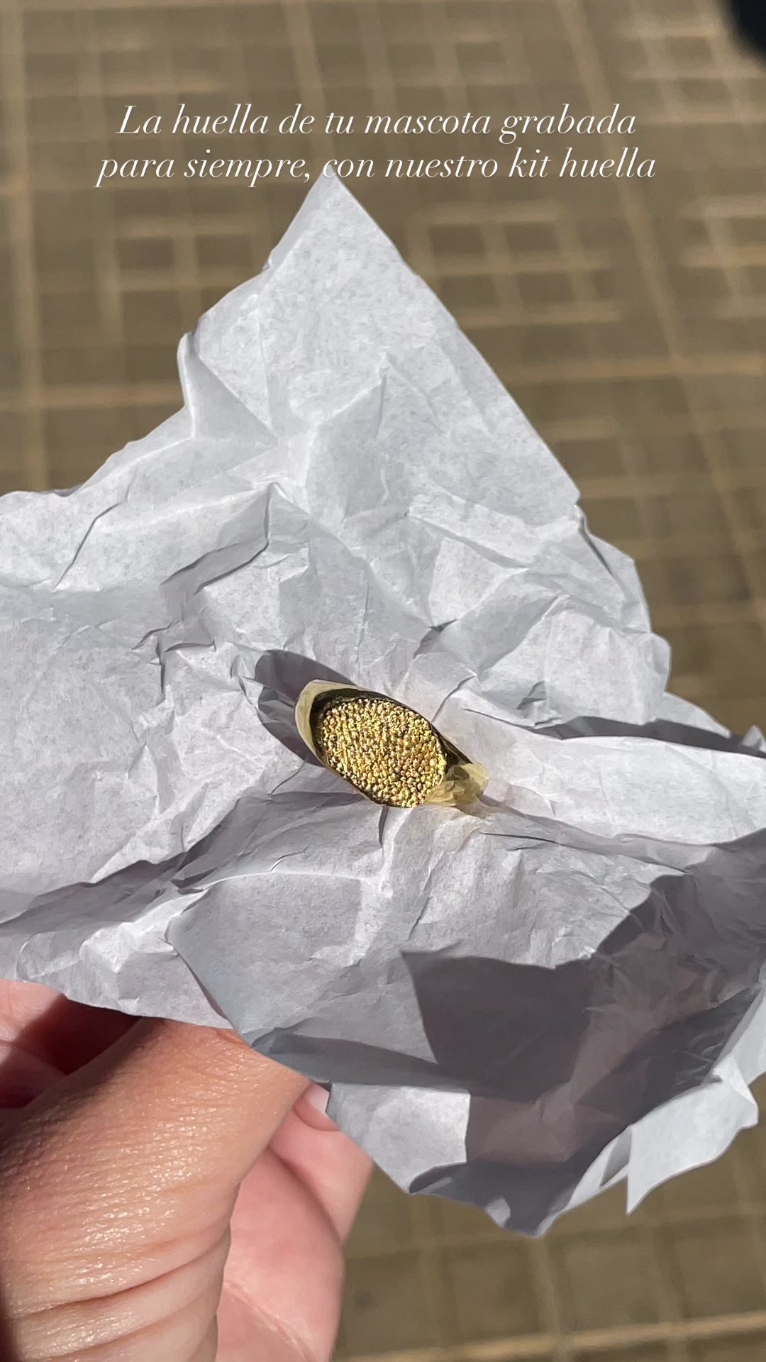 Anillo Huella plata